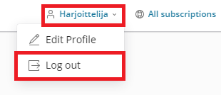 After you have finished using control panel, log out using dropdown list found in top of the page. Click your name and then 'Log Out'. After you have finished using control panel, log out using dropdown list found in top of the page. Click your name and then 'Log Out'.
